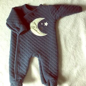 Moon and stars footed pajamas